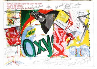 James Rosenquist -from "One Cent Life"- Plate Signed