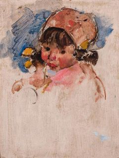 Martha Walter - Girl with Pink Bonnet