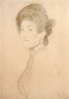 Gustav Klimt (After) - Portrait of a Woman