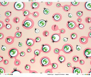 Takashi Murakami - Jellyfish Eyes Wallpaper (3 ft.)