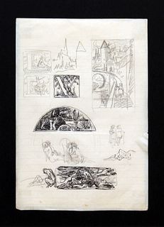 Ludovic-Rodo Pissarro - Sketches for Illustrations