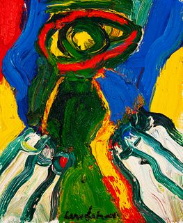 BENGT LINDSTRÖM (Sweden, 1925 - 2008).
"L'homme de l'Eddan", 1999.
Oil on canvas.