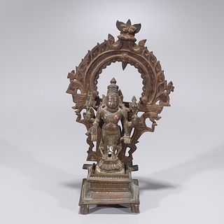 Antique Indian Copper Alloy Standing Deity