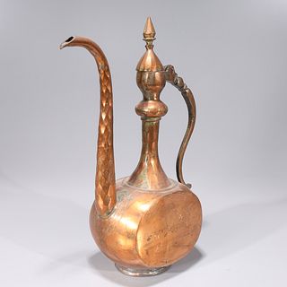 Large Indian Copper Ewer