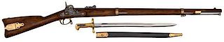 Model 1855 Brass-Mounted Rifle Reproduction with Bayonet 