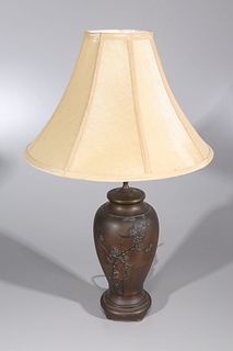 Lamp With Japanese Bronze Base