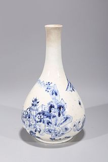 Korean Blue & White Porcelain Vase