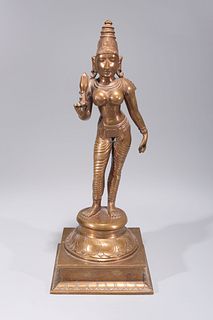 Indian Bronze Standing Deity