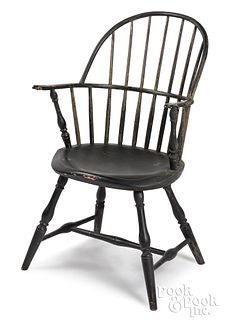 New England sackback Windsor chair, ca. 1795
