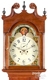 Pennsylvania Federal walnut tall case clock