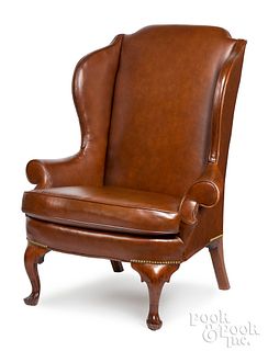 The Taylor Family Queen Anne mahogany easy chair