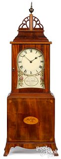 Massachusetts Federal mahogany mantle clock