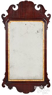 Chippendale mahogany looking glass, late 18th c.