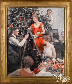 Stanley Arthurs oil Christmas illustration
