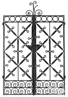 Pair of iron gates, early 20th c.