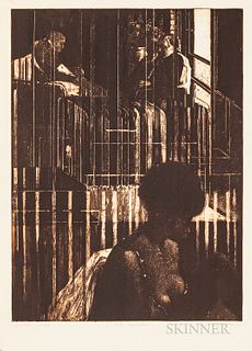Ron Kowalke (American, b. 1936)

The Window. Inscribed, titled, signed, and dated "artist proof...'65" in pencil beneath the image. Etching and aquati