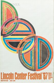 After Frank Stella, Lincoln Center Festival '67 Poster