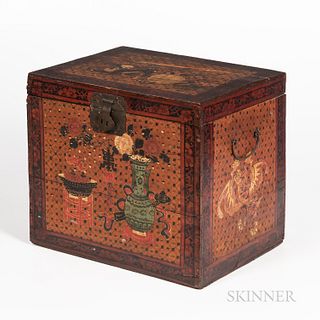 Polychrome Decorated Chest