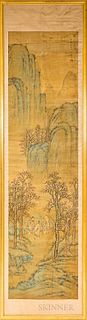 Hanging Scroll Painting on a Panel