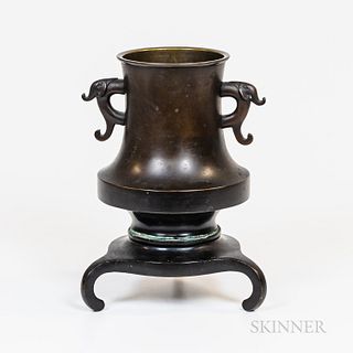 Bronze Tripod Vase