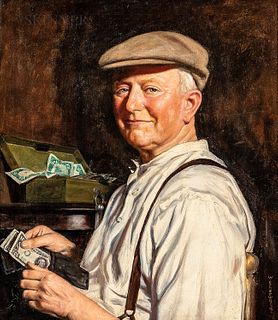 W. Sherwood Portrait of a Man with Money
