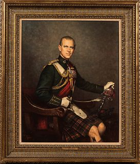 Framed Reproduction Portrait of Prince Philip