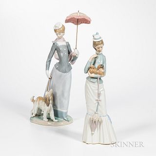 Two Large Lladro Figures