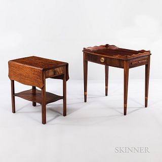 Two Federal-style Mahogany End Tables