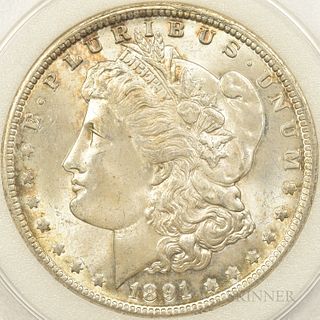 1891-O Morgan Dollar, MS-64