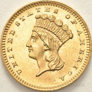 1886 Gold Dollar, MS-65