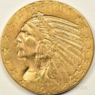 1912 Indian Head Half Eagle, MS-63