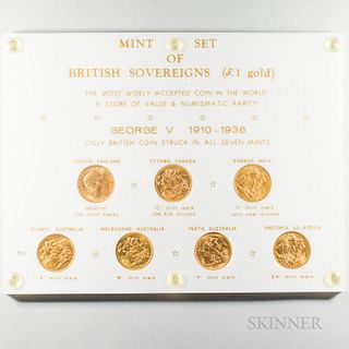Mint Collection of British Sovereigns of George V