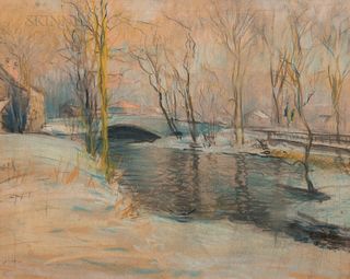 Arthur Clifton Goodwin (American, 1866-1929) Neponset in the Snow