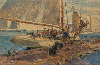 Harry Aiken Vincent (American, 1863-1931) Deep Sea Fishermen