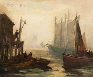 Tod Lindenmuth (American, 1885-1976) Provincetown Harbor