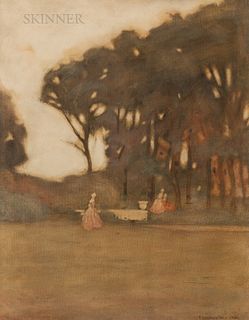 Frederick Carl Frieseke (American, 1874-1939) Landscape, Le Pouldu, Brittany