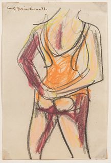 Carl Sprinchorn (American, 1887-1971) Figure Study with Arms Behind the Back