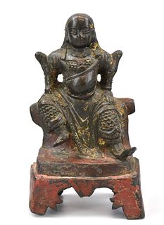 Chinese Bronze Budhha Figure of "Zhen Wu", Ming D.