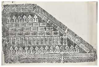 Chinese Ink Rubbing of Han Tomb Stone Carving