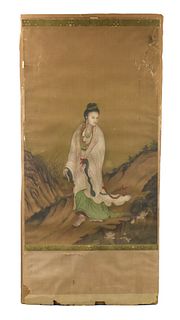 Chinese Painting of Guanyin, Qianlong Period