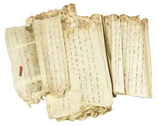Chinese Manchu Hand Script Album,Qing Dynasty