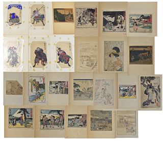 Group of 24 Japanese Woodblock Prints