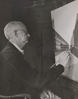 Musya Sheeler, Photo of Charles Sheeler Painting