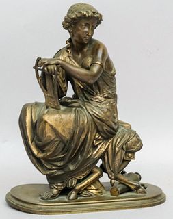 Empire Bronze Sculpture of Sappho
