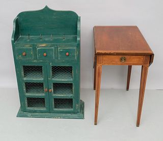 Green Spice Cabinet & Pembroke Table