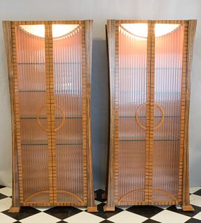 Pair of Impressive Art Deco Display Cabinets