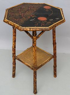 Victorian Bamboo and Lacquer Table