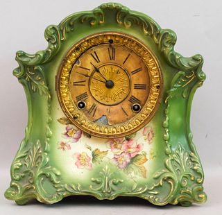 Ansonia Tilbury Porcelain Mantle clock
