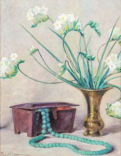 Frederick Zimmerman Painting "The Treasure Chest" Pasadena 1926