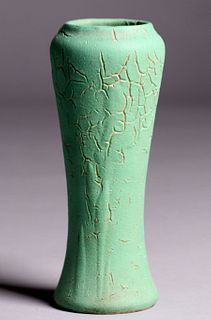Valentien Pottery Corseted Vase c1910